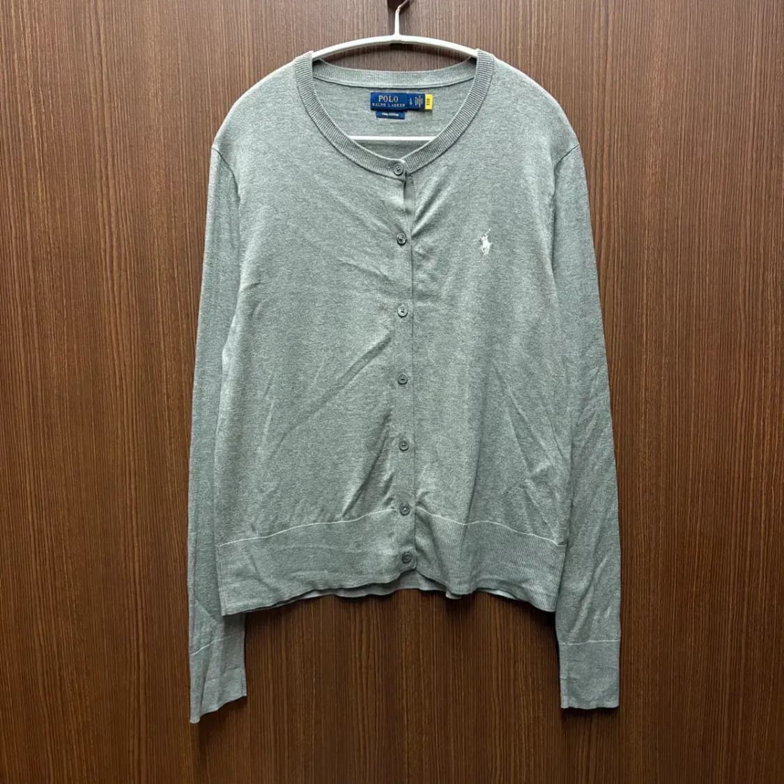 폴로 최신라벨 라운드 가디건 여성 L 상품이미지1