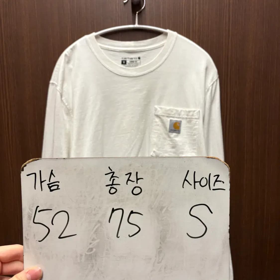 칼하트 포켓 긴팔 롱슬리브 S 상품이미지2