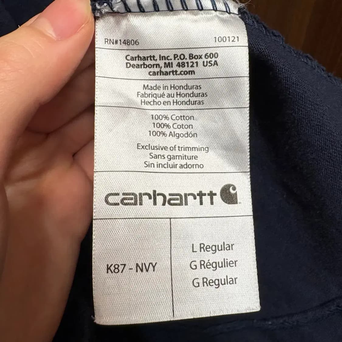 칼하트 포켓 반팔 L 상품이미지5