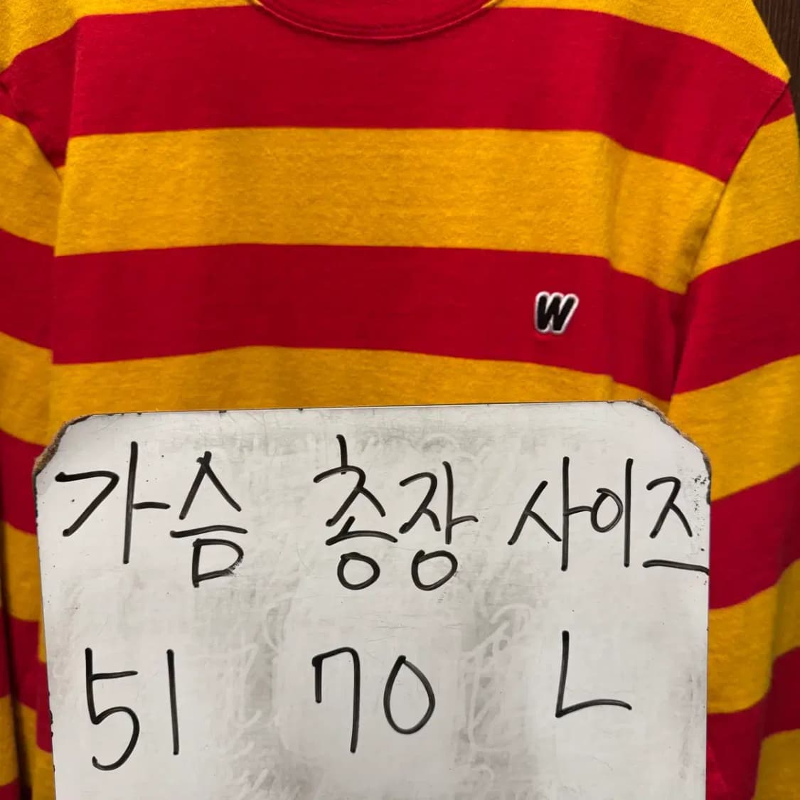 위캔더스 스트라이프 롱슬리브 L 상품이미지2