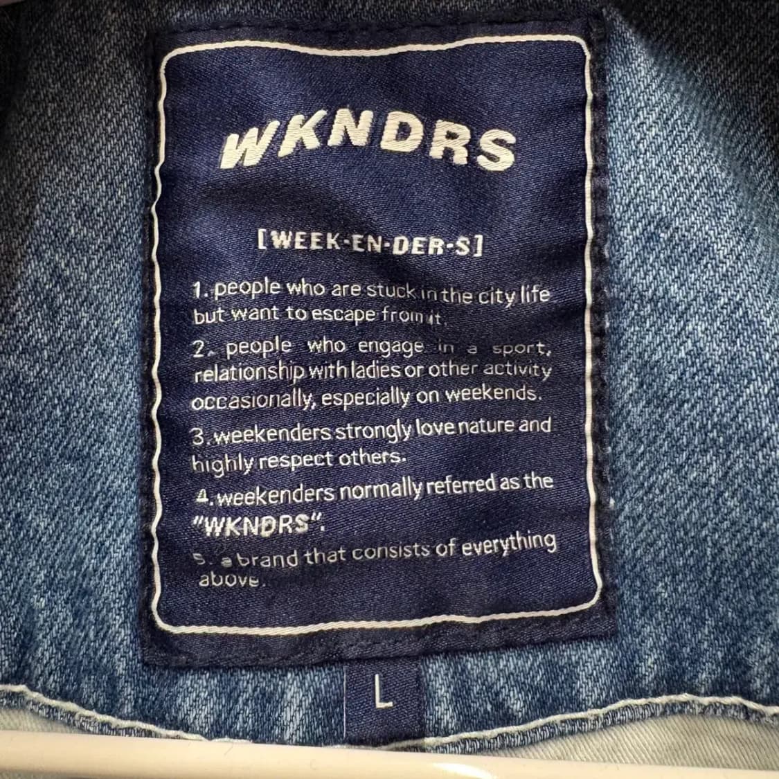 DP 구교환 위캔더스 IPFU 데님 자켓 L 상품이미지4