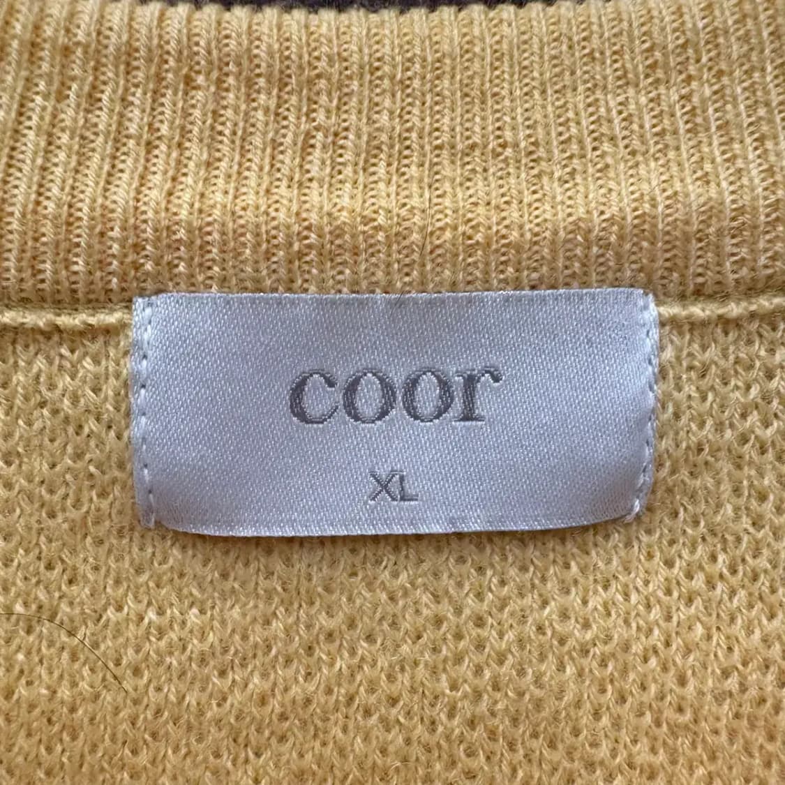 coor 쿠어 라운드 니트 XL 상품이미지4