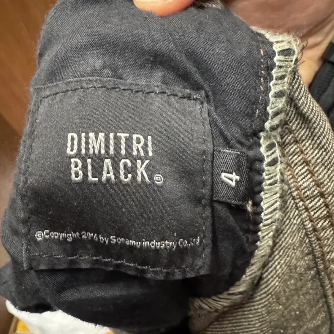 (택채 새상품) 디미트리블랙 흑청 데님팬츠 4 사이즈 상품이미지4