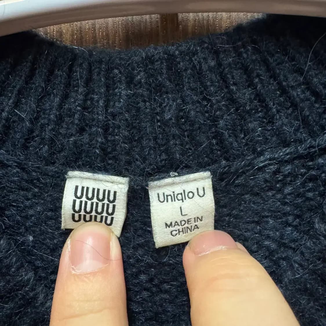 유니클로 U 라운드 니트 L 상품이미지3