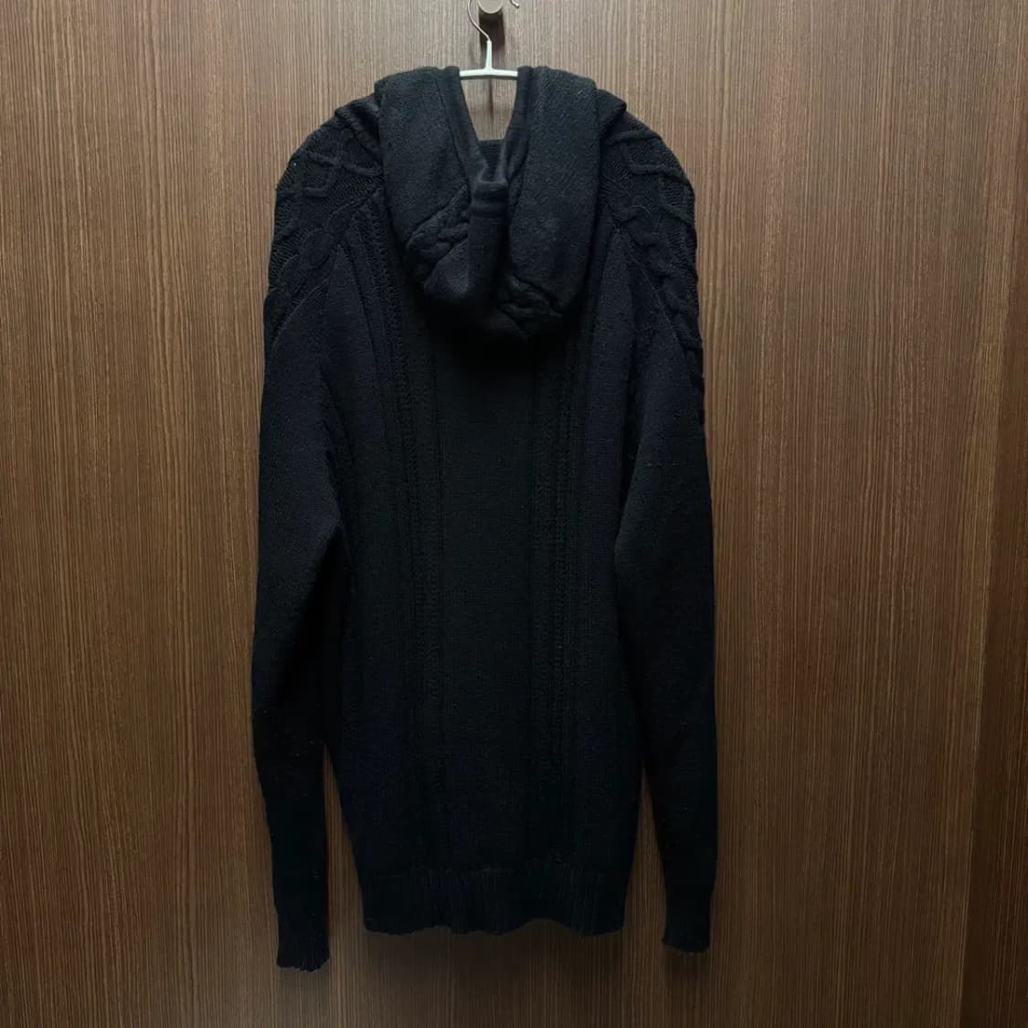 디미트리블랙 니트 후드집업 3 사이즈 상품이미지4