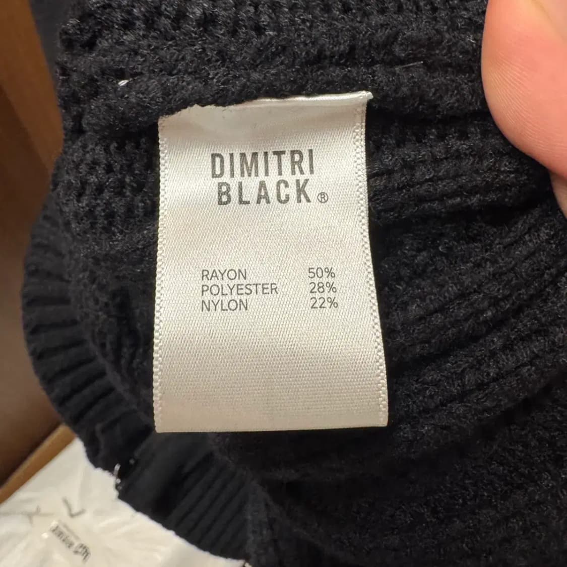 디미트리블랙 니트 후드집업 3 사이즈 상품이미지5