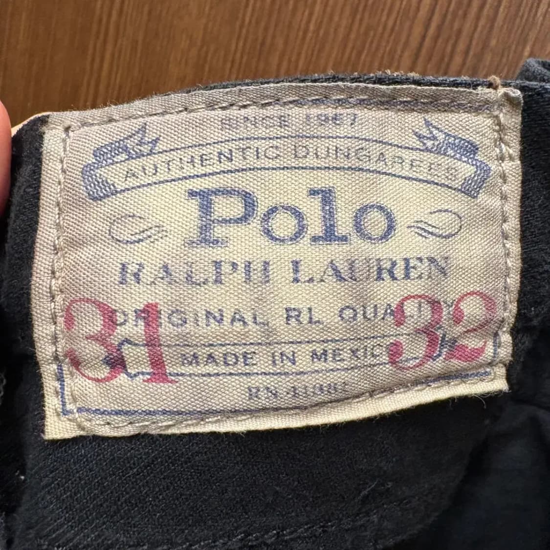 폴로 최신라벨 블랙진 데님 팬츠 31/32 상품이미지4