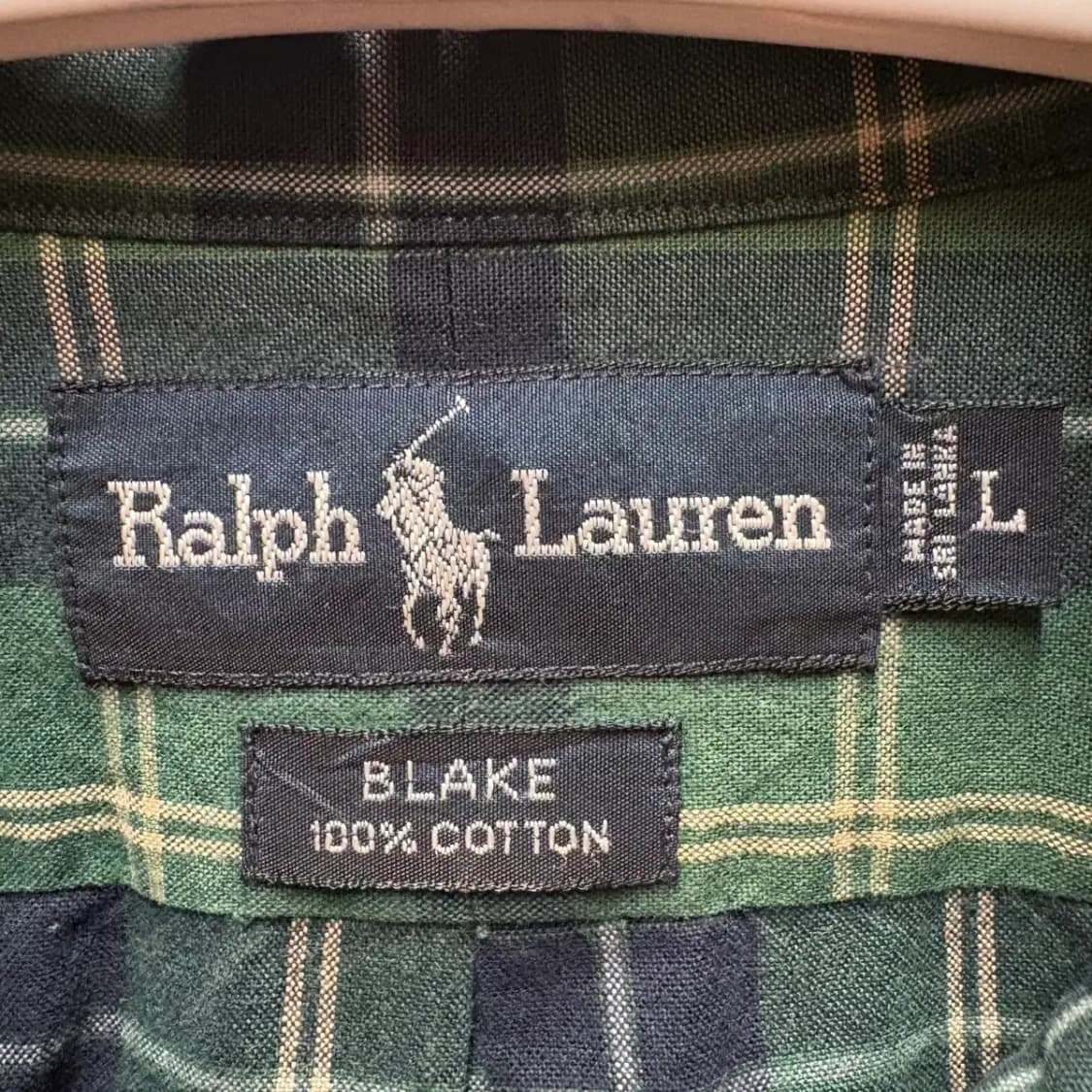 폴로 타탄체크 남방 L 상품이미지3