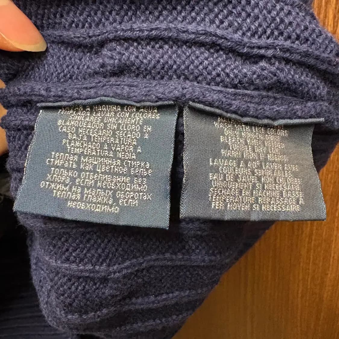 폴로 니트 조끼 M 상품이미지5