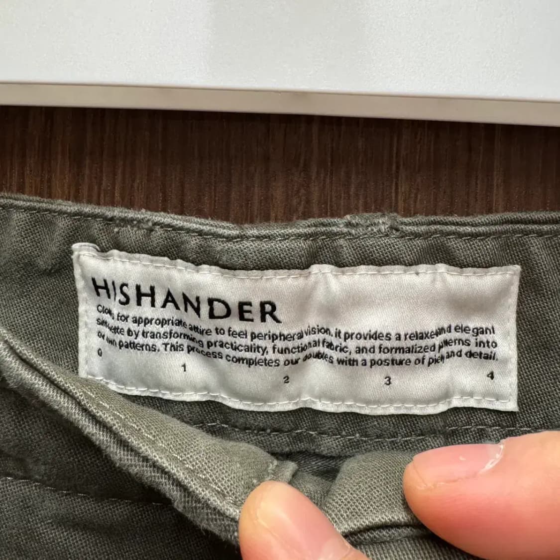 히즈핸더 팬츠 1 사이즈 상품이미지3