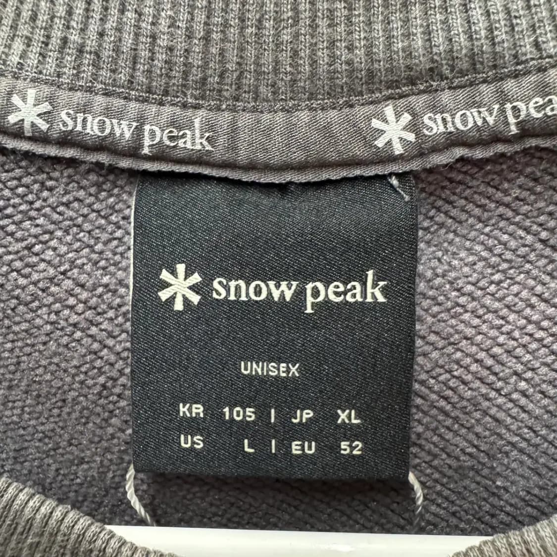 스노우피크 라운드 맨투맨 105 상품이미지3