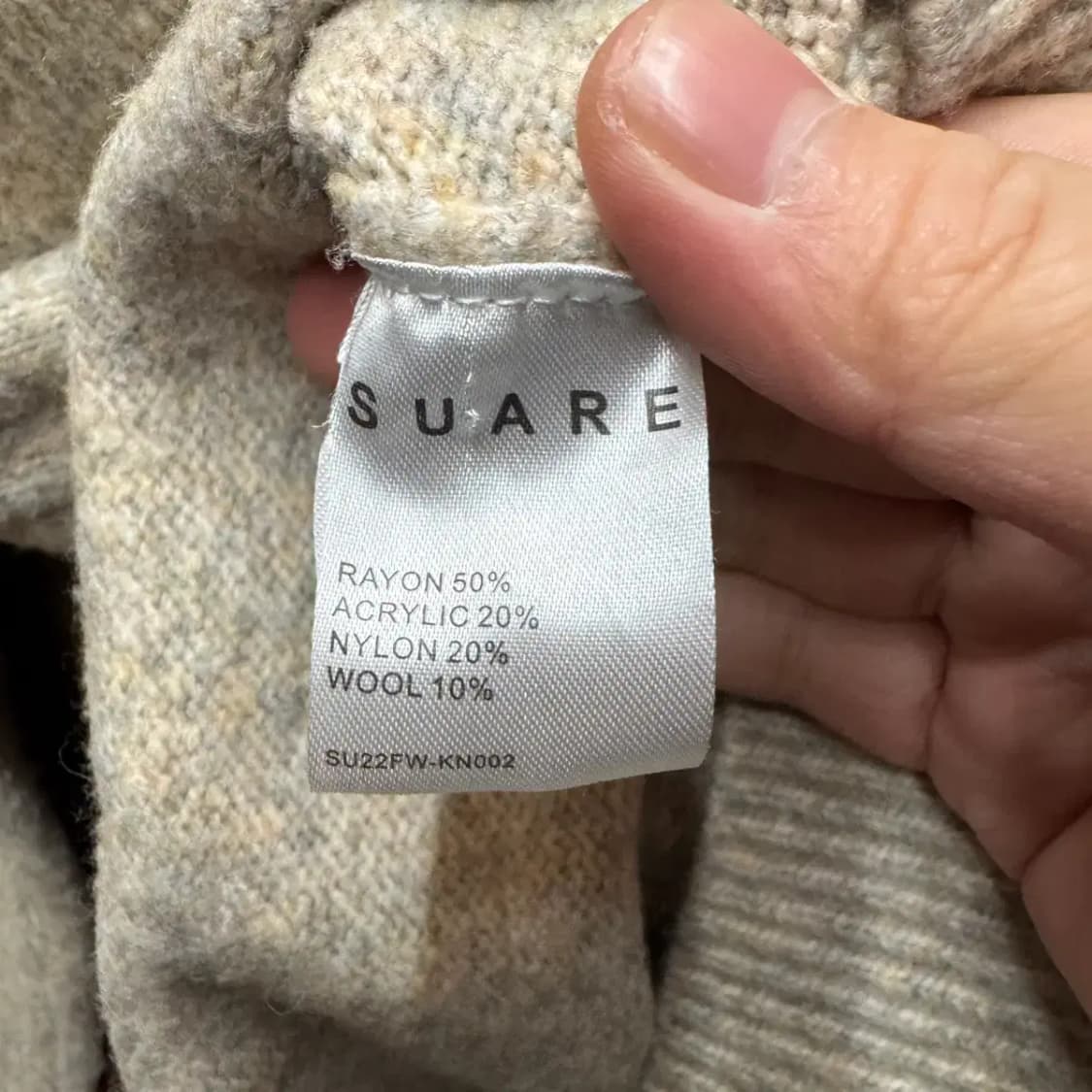 SUARE 수아레 라운드 니트 M 상품이미지5