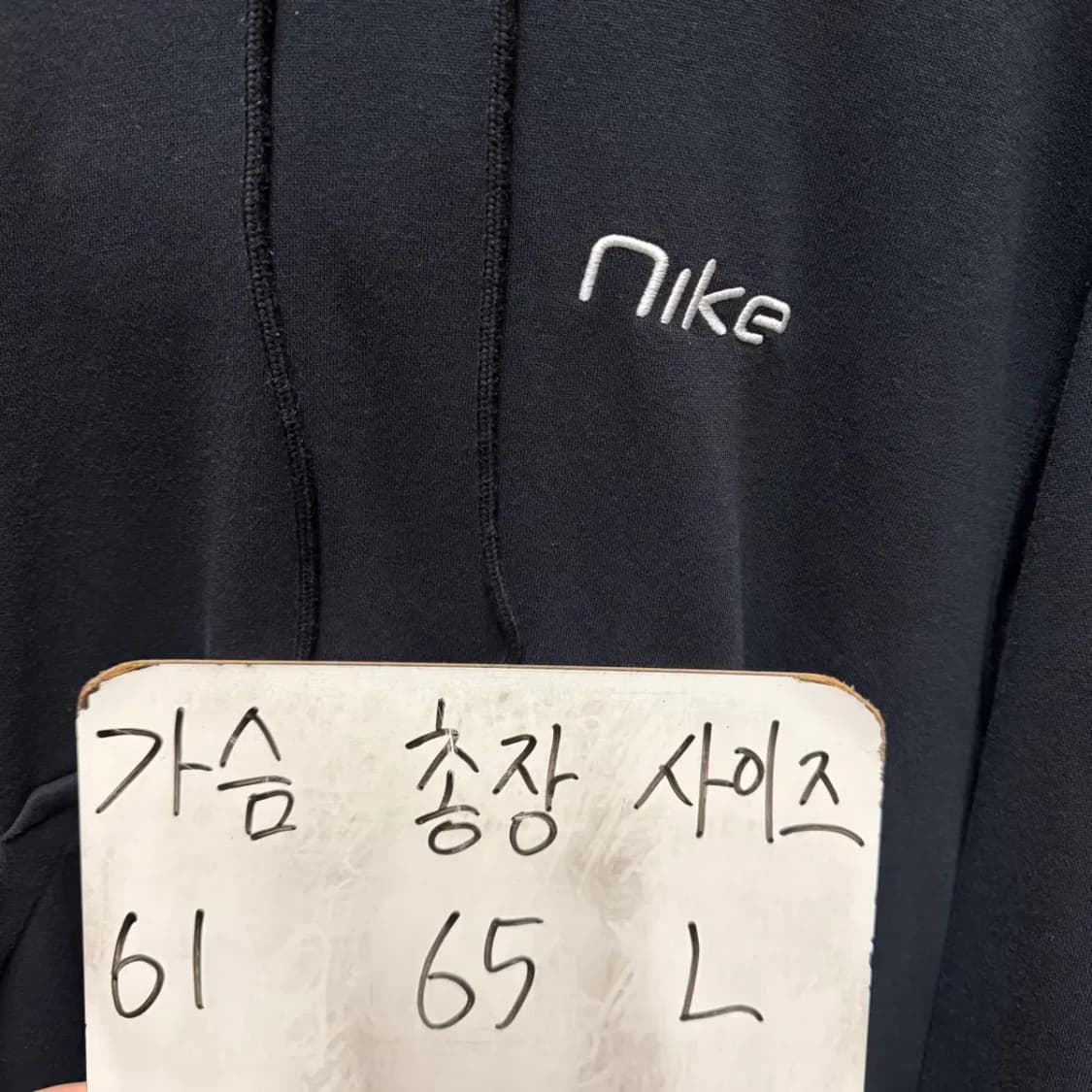 나이키 블랙 후드티 여성 L 상품이미지2