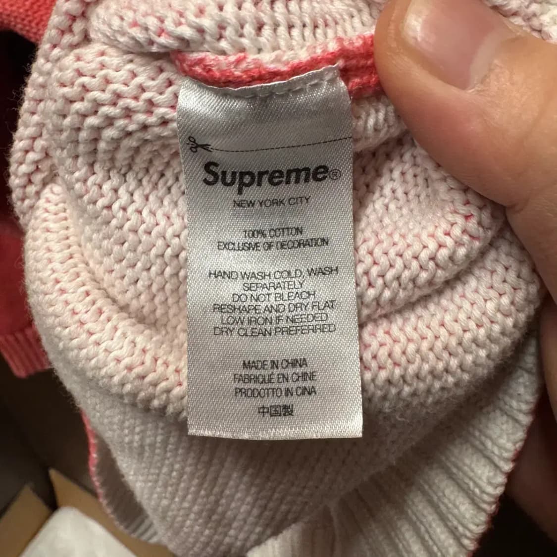 슈프림 워시드 니트 M 상품이미지5