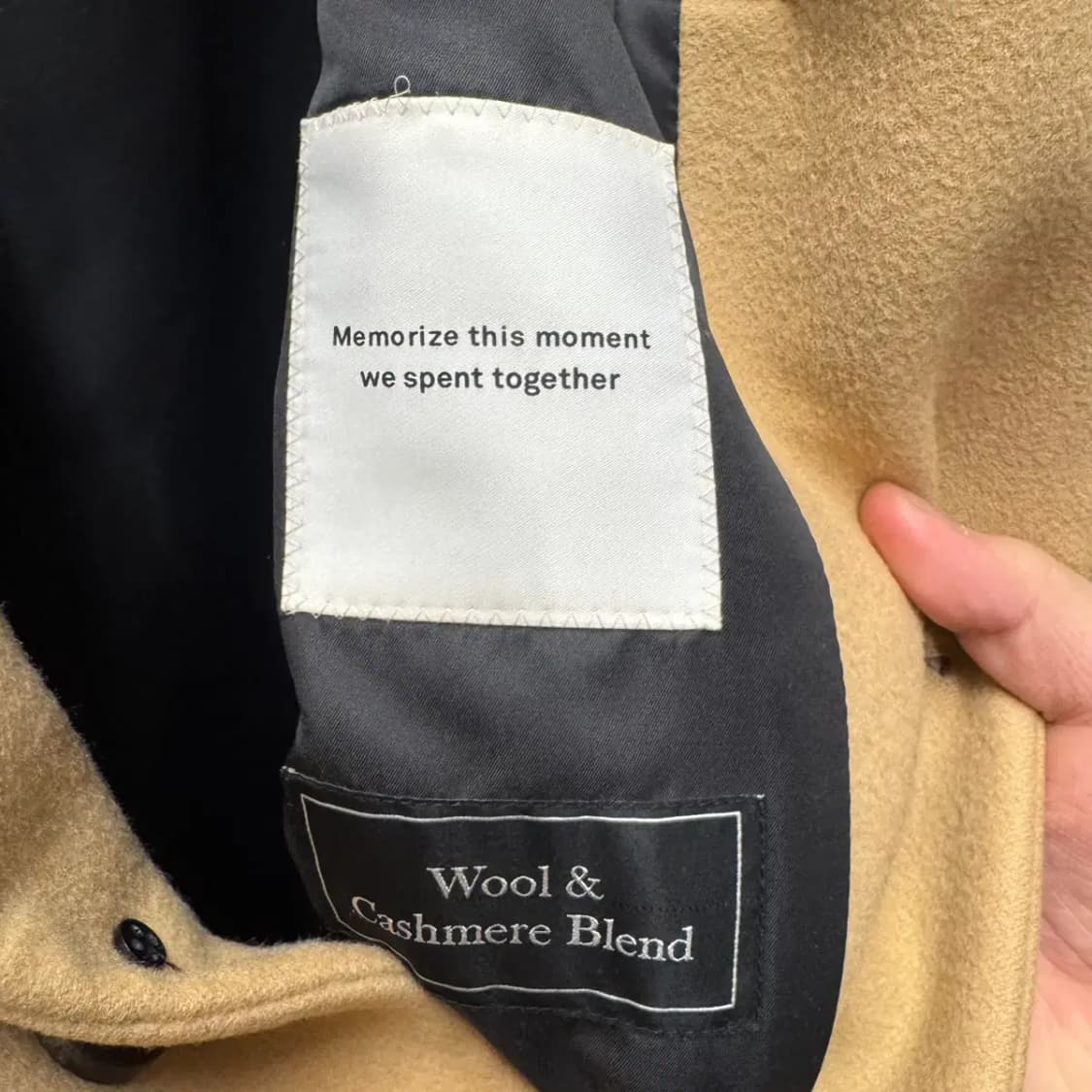 인사일런스 울&캐시미어 싱글 코트 M 상품이미지5