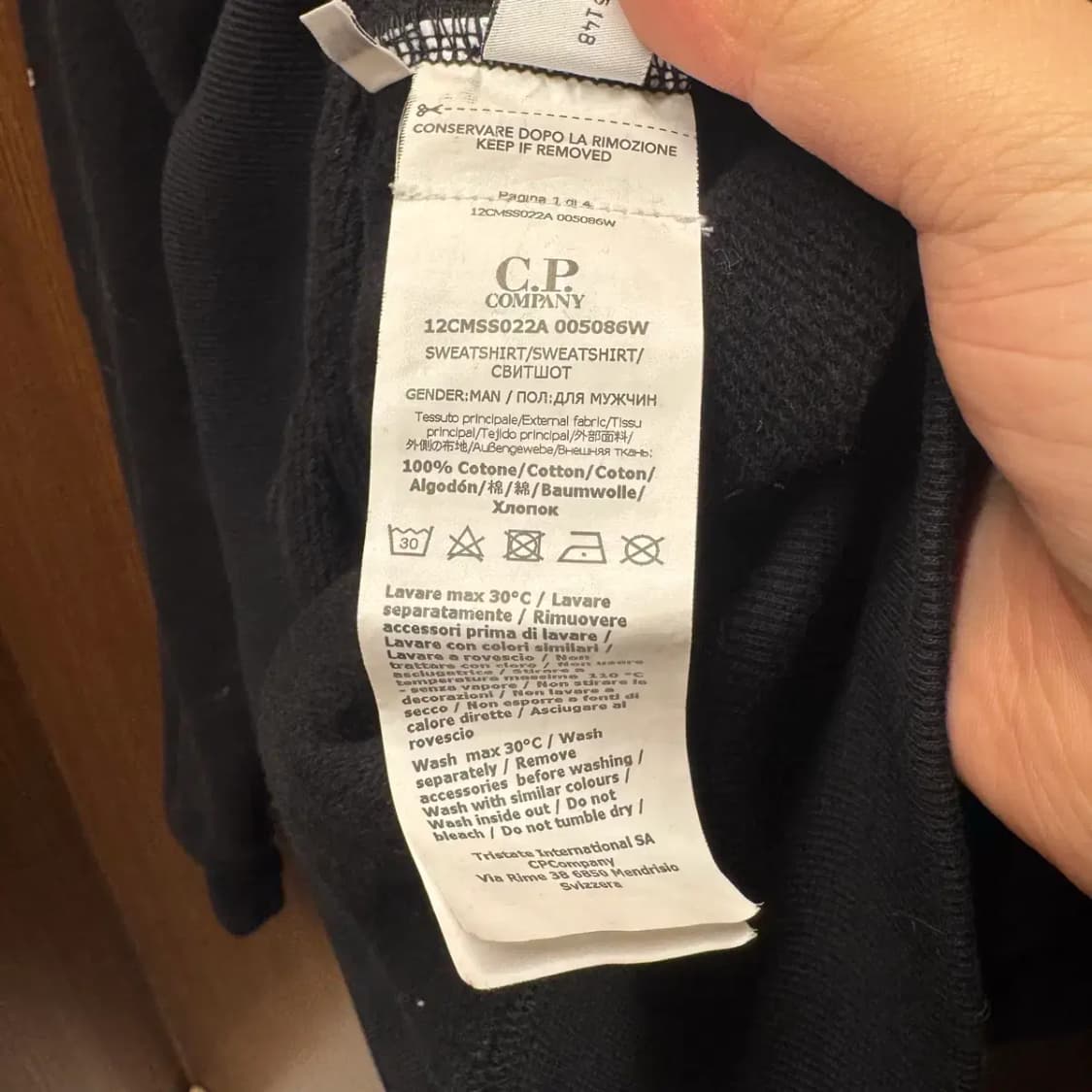 CP컴퍼니 렌즈 와펜 맨투맨 M 상품이미지7