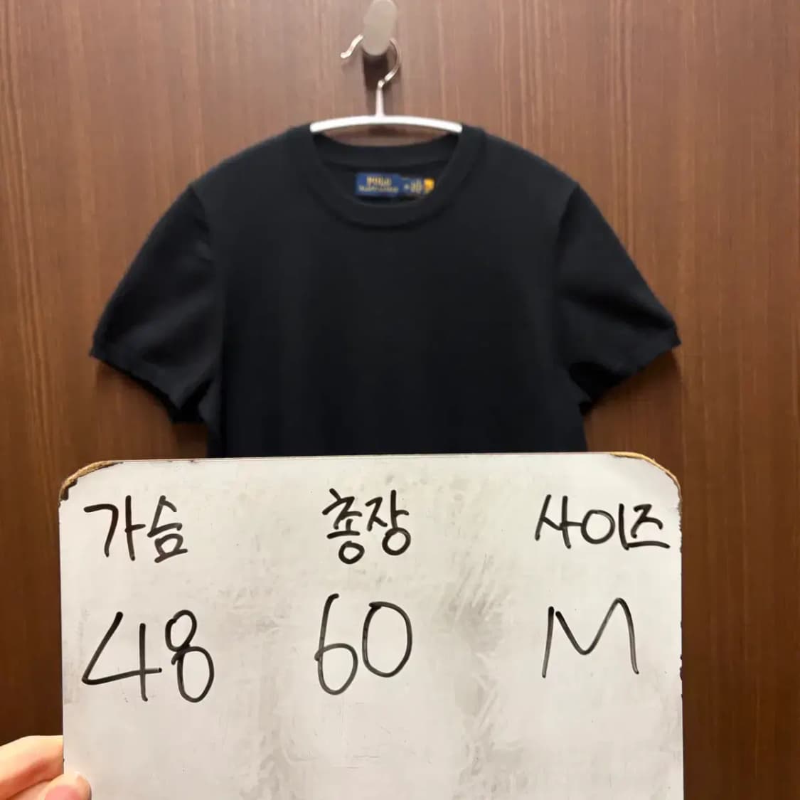 폴로 최신라벨 니트 여성 M (블랙) 상품이미지2