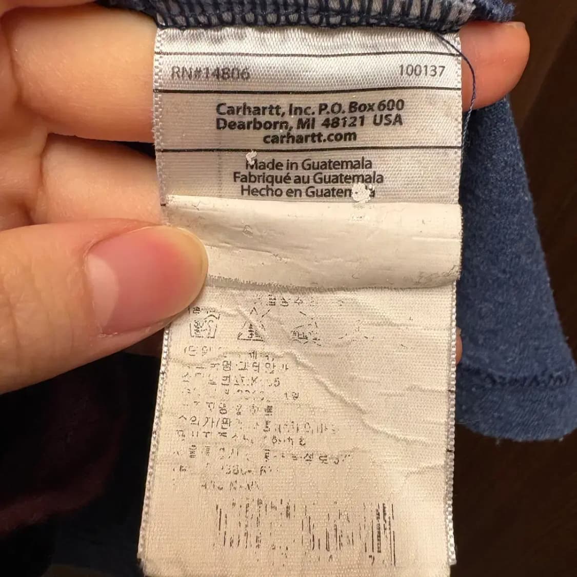 칼하트 라운드 반팔 S 상품이미지5