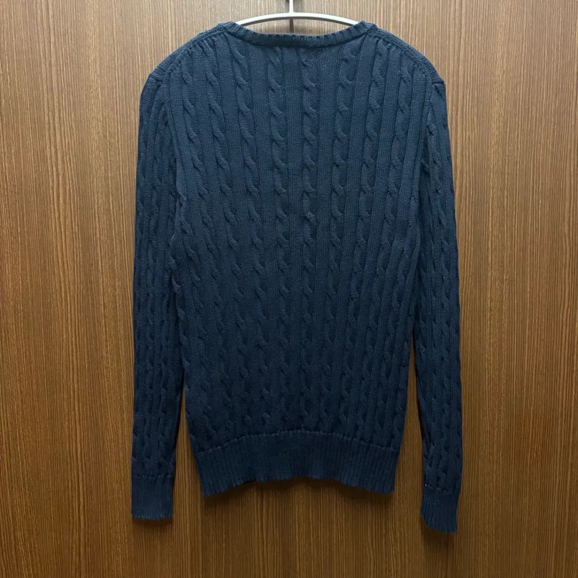 폴로 최신라벨 케이블 니트 L 상품이미지4