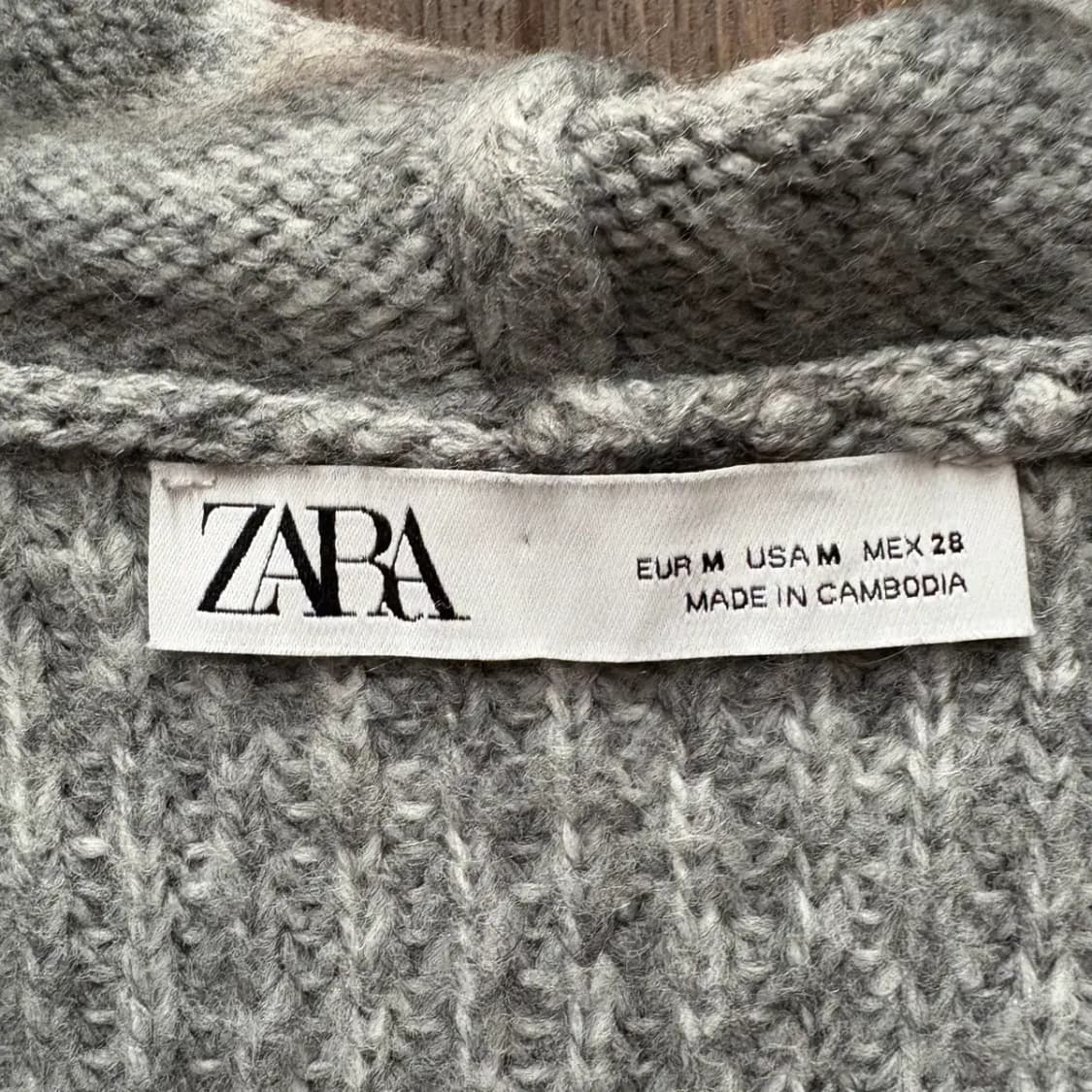 ZARA 자라 니트 후드 M 상품이미지4