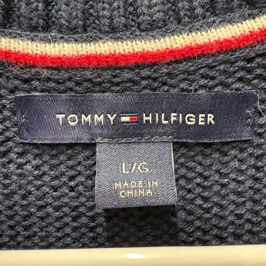 타미힐피거 라운드 니트 L 상품이미지3