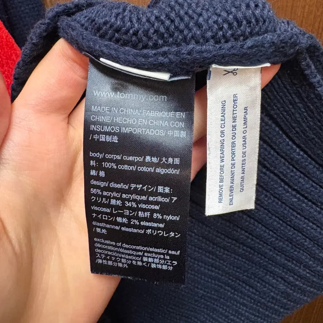 타미힐피거 라운드 니트 L 상품이미지5