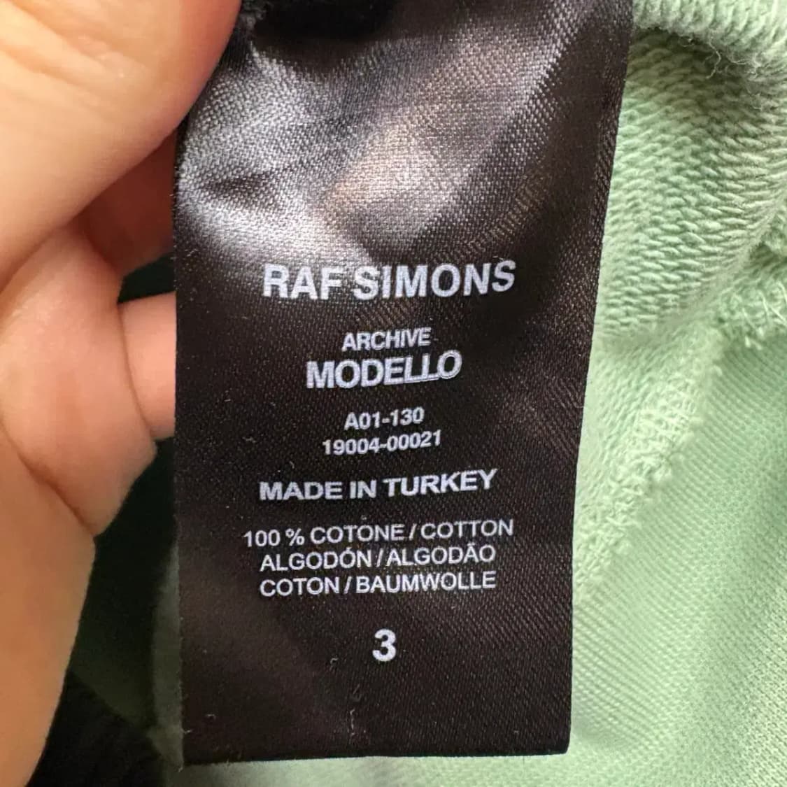 라프시몬스 아카이브 네브라스카 리덕스 맨투맨 3 사이즈 상품이미지5