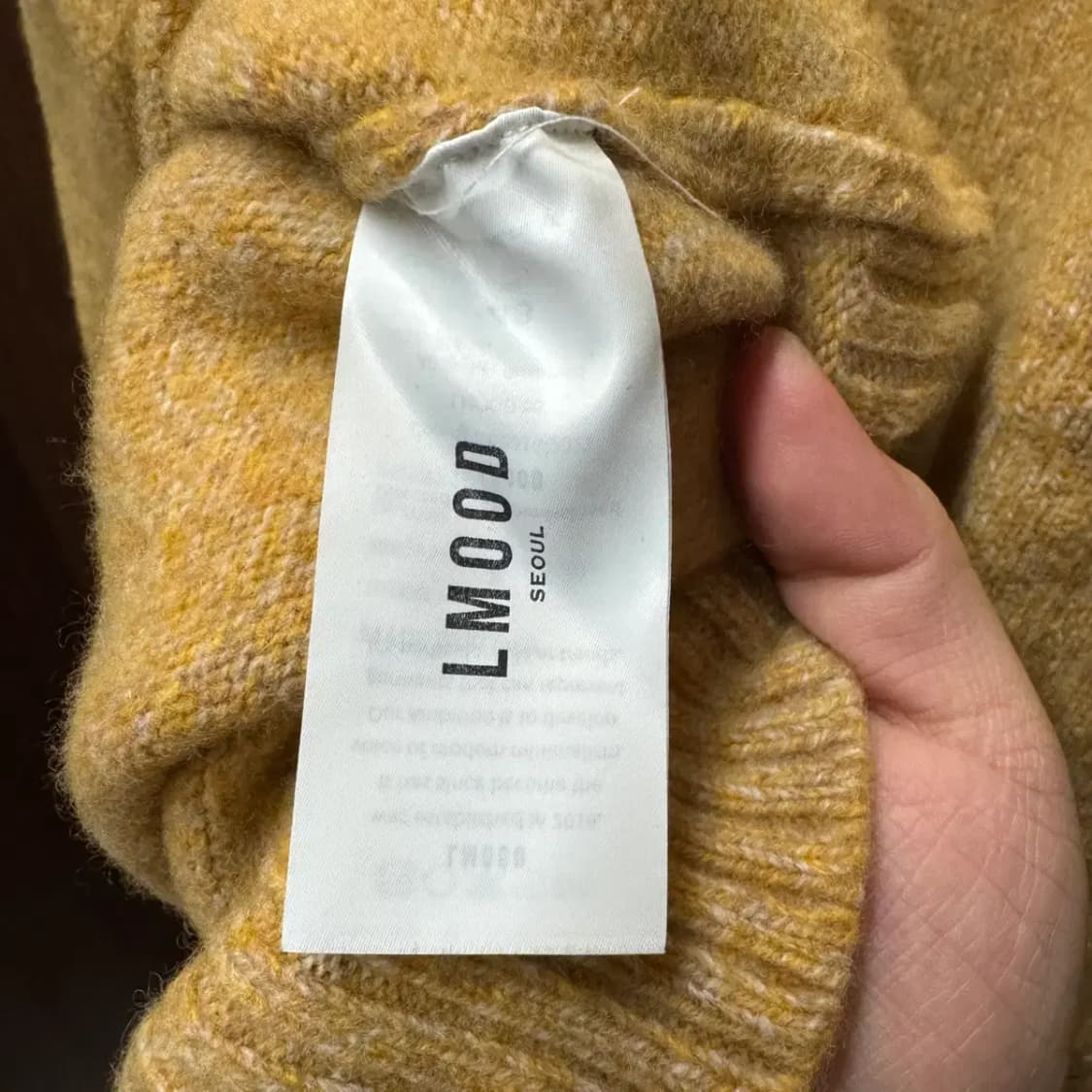 LMOOD 엘무드 라운드 니트 48 사이즈 (여성) 상품이미지5
