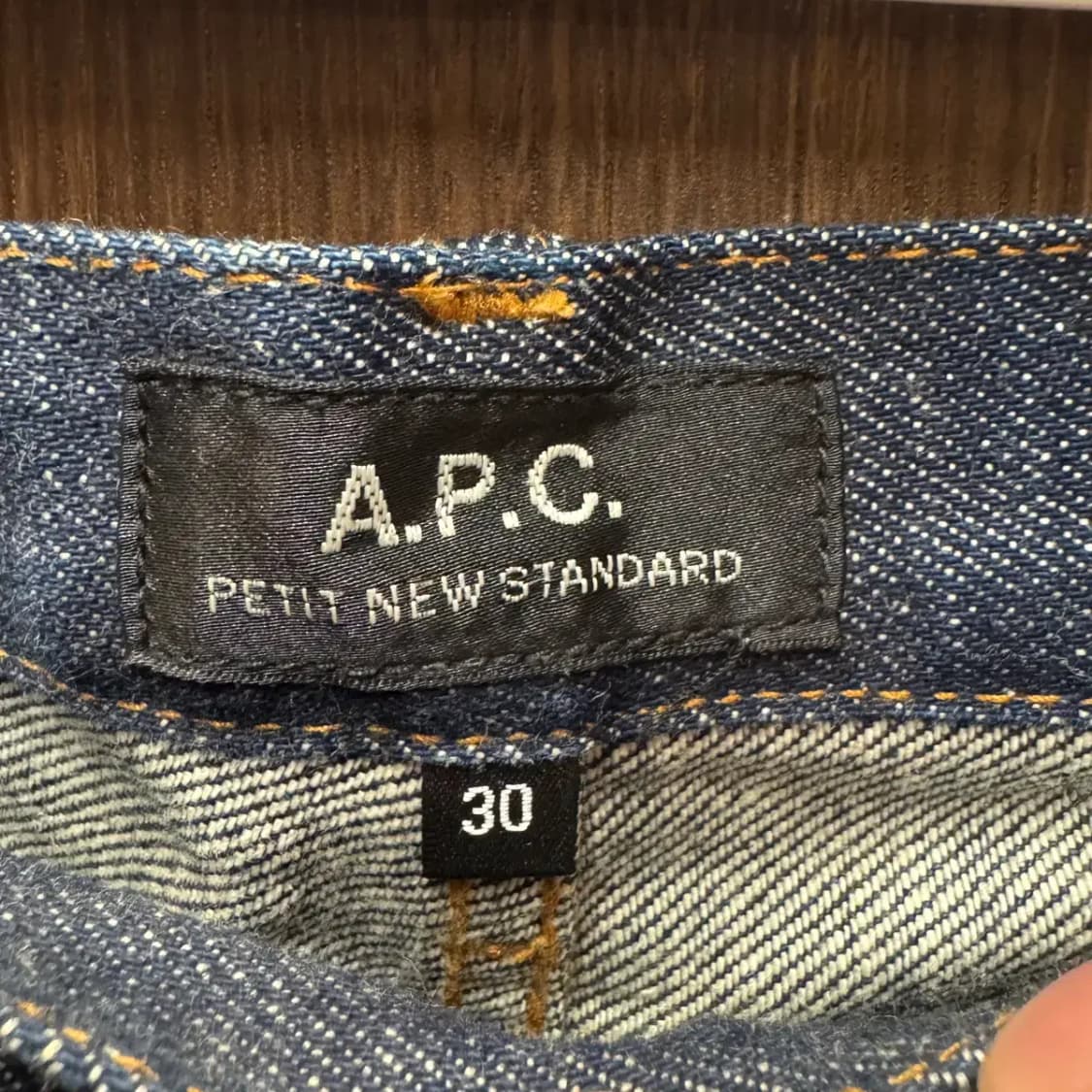 A.P.C 아페쎄 셀비지 진청 데님 팬츠 30 상품이미지3