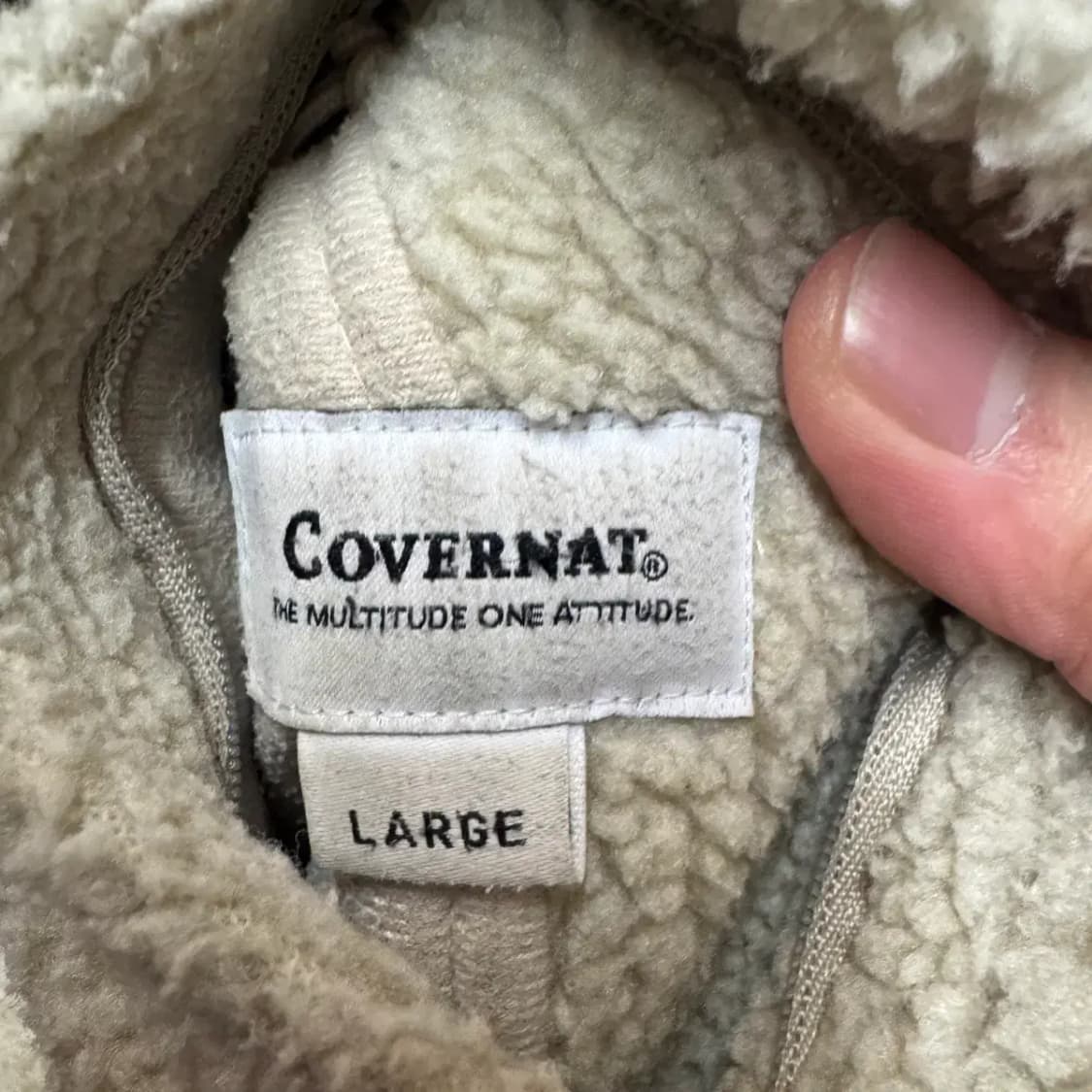 커버낫 양면 패딩/후리스 집업 점퍼 L 상품이미지6
