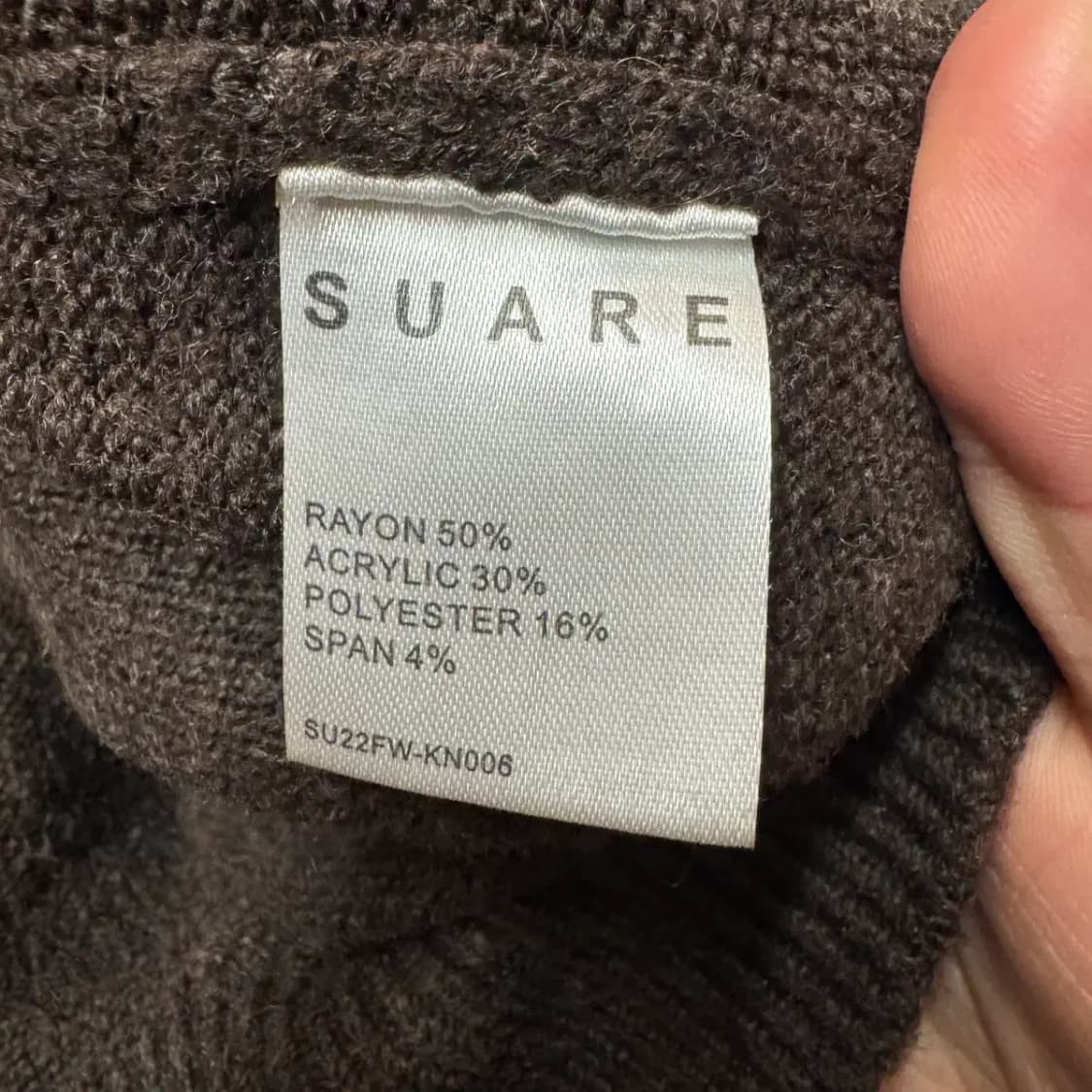 SUARE 수아레 라운드 니트 L 상품이미지5