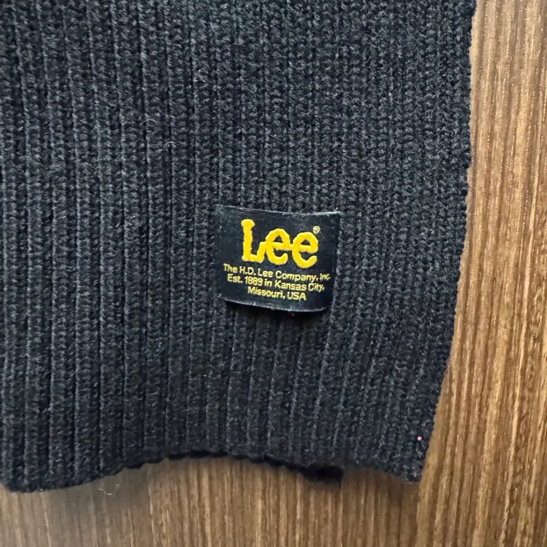 Lee 리 블랙 머플러 상품이미지2