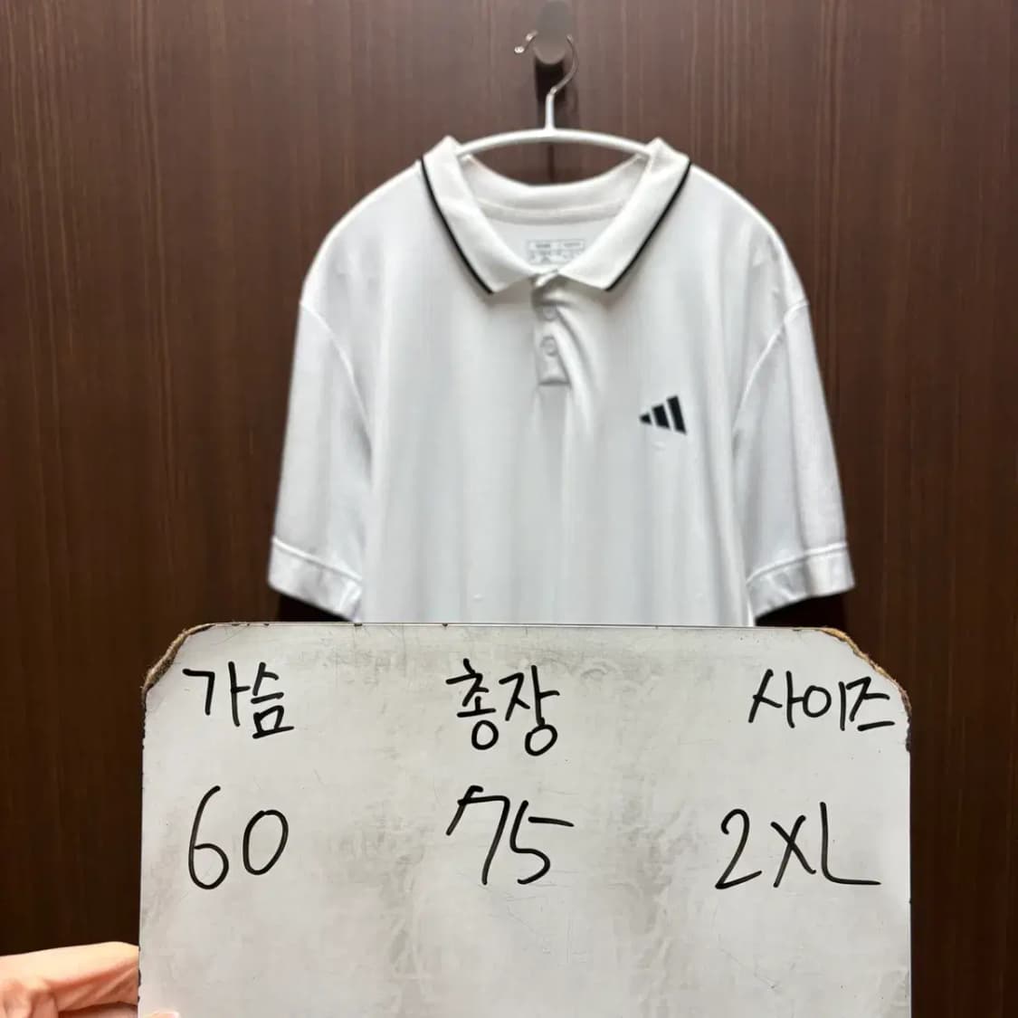 아디다스 기능성 트레이닝 반팔 카라티 XXL 상품이미지2