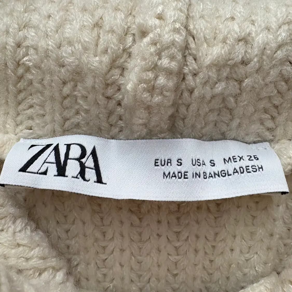 ZARA 자라 니트 후드 조끼 S 상품이미지4