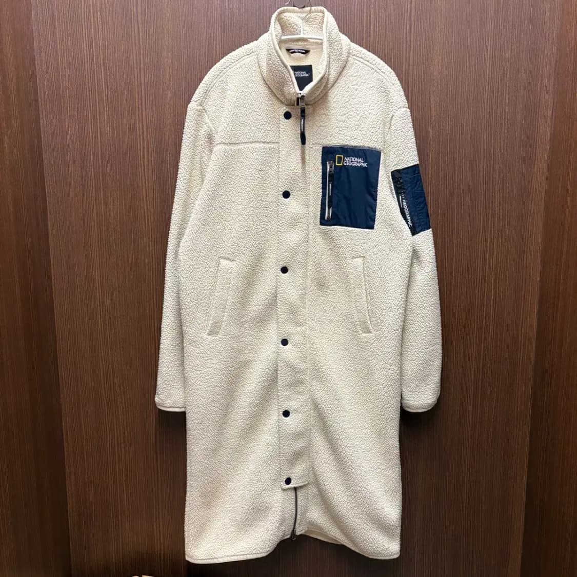 내셔널지오그래픽 뽀글이 롱 후리스 집업 L 상품이미지1