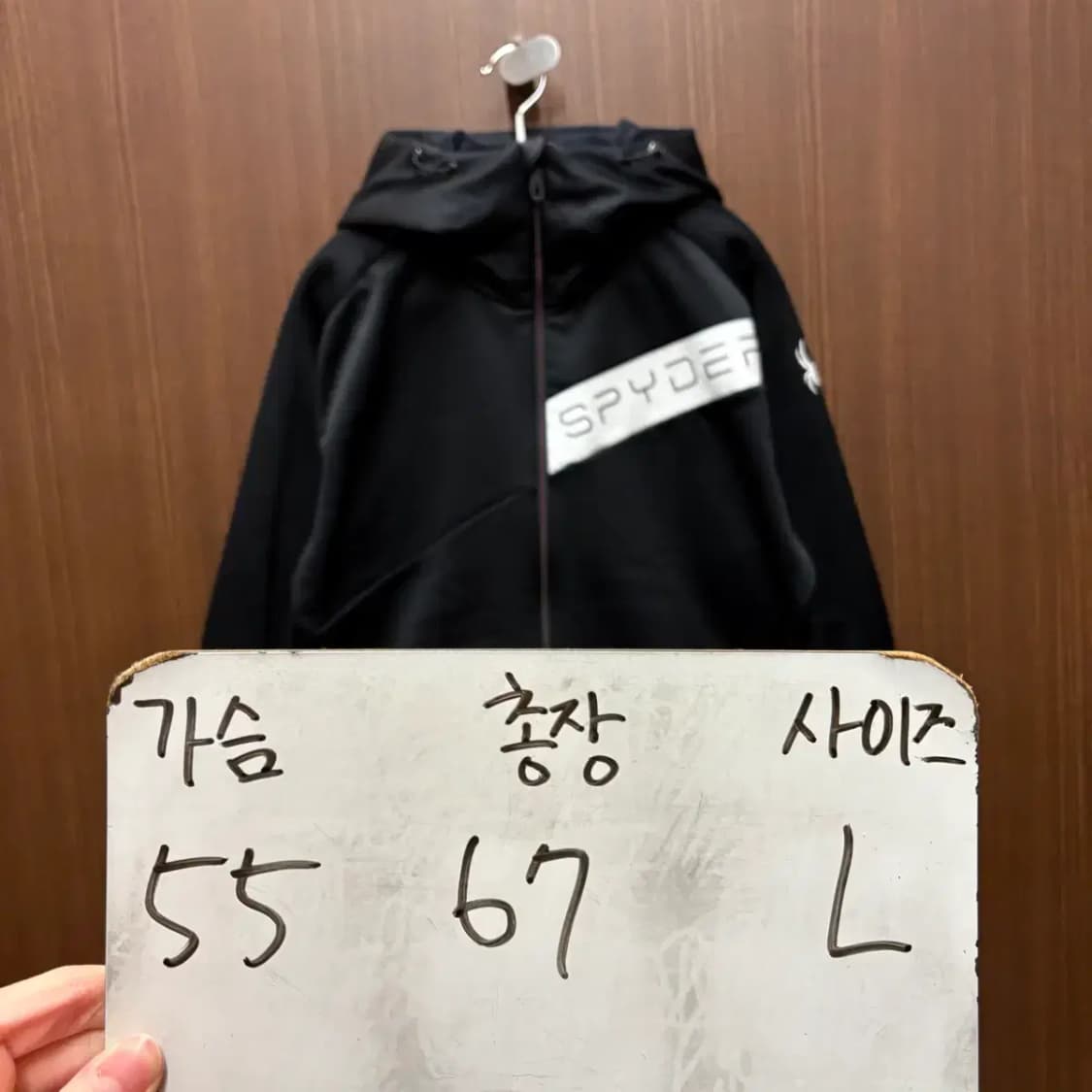 스파이더 방풍 기모 트레이닝 후드집업 L 상품이미지2