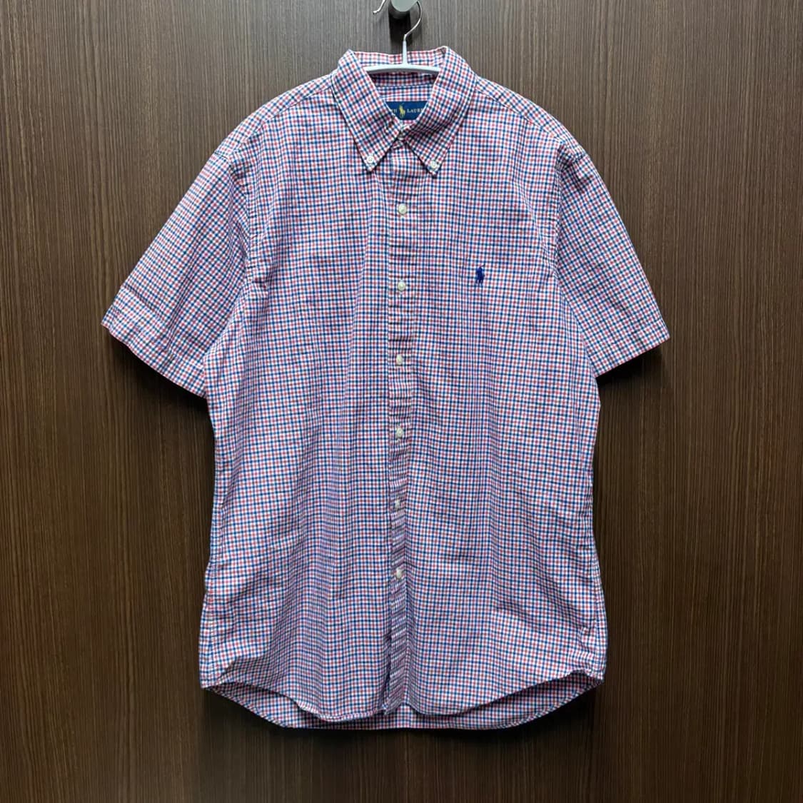 폴로 최신라벨 체크 남방 M 상품이미지1