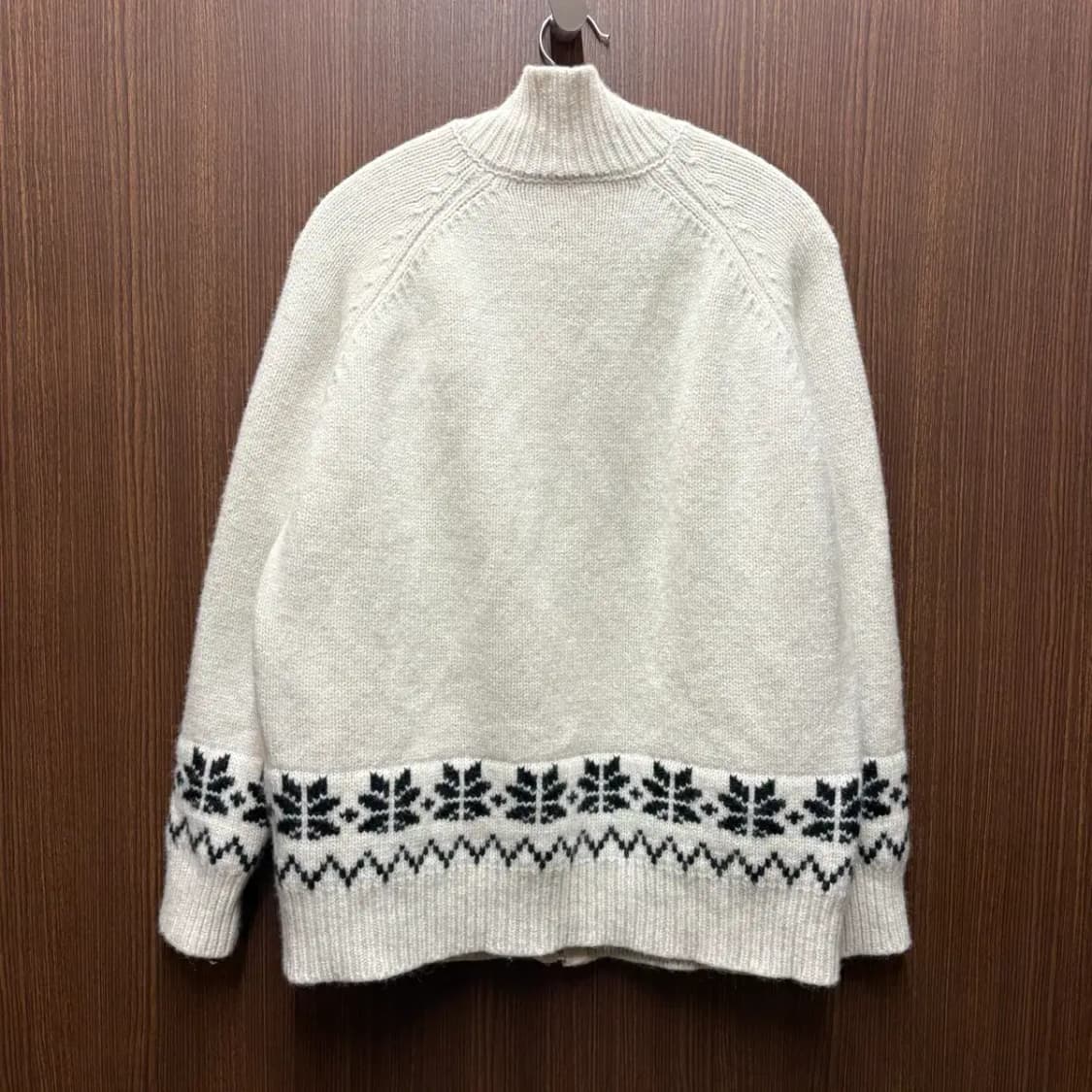 샤드라마 울 니트 집업 상품이미지3