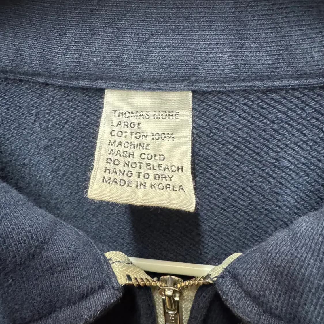 토마스모어 반집업 맨투맨 L 상품이미지4