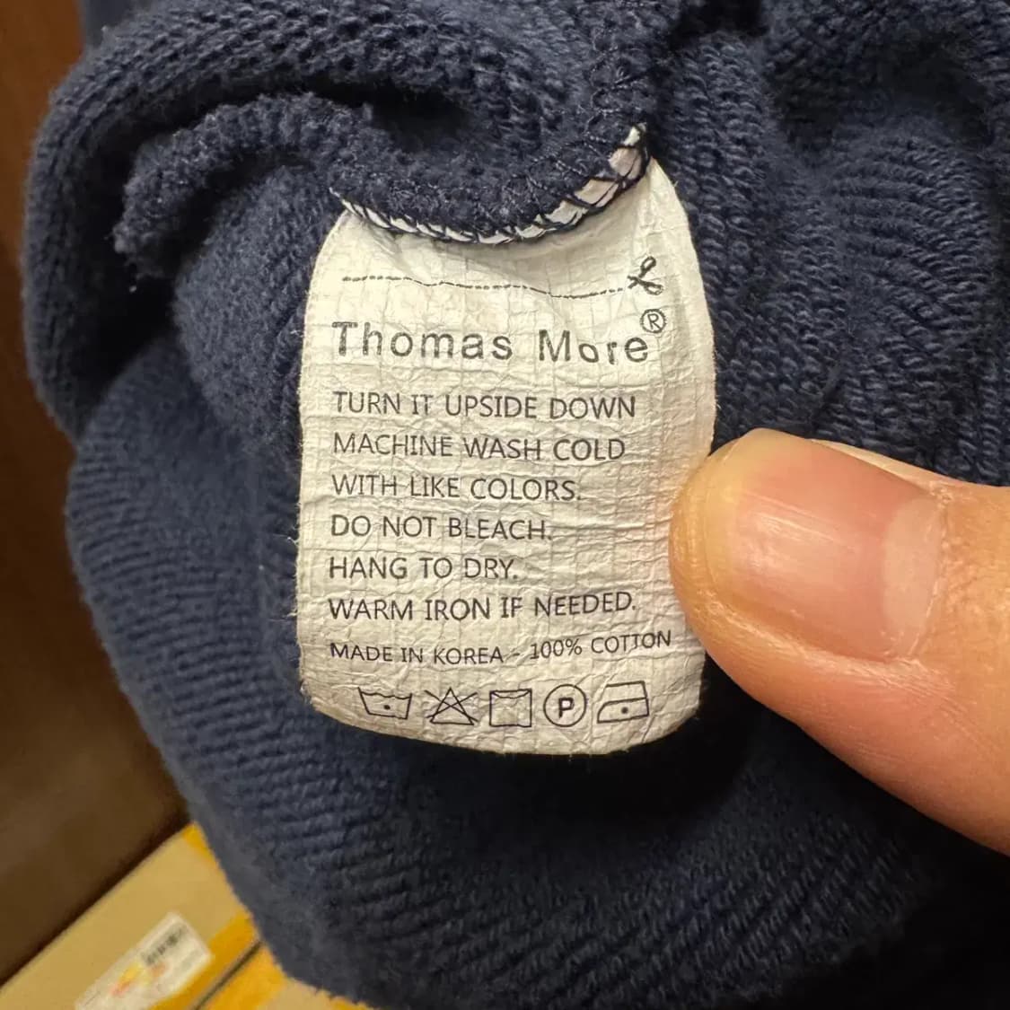 토마스모어 반집업 맨투맨 L 상품이미지5