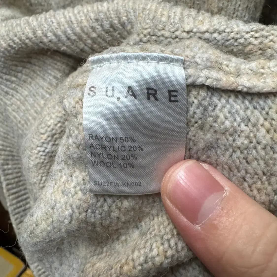 SUARE 수아레 라운드 니트 L 상품이미지5