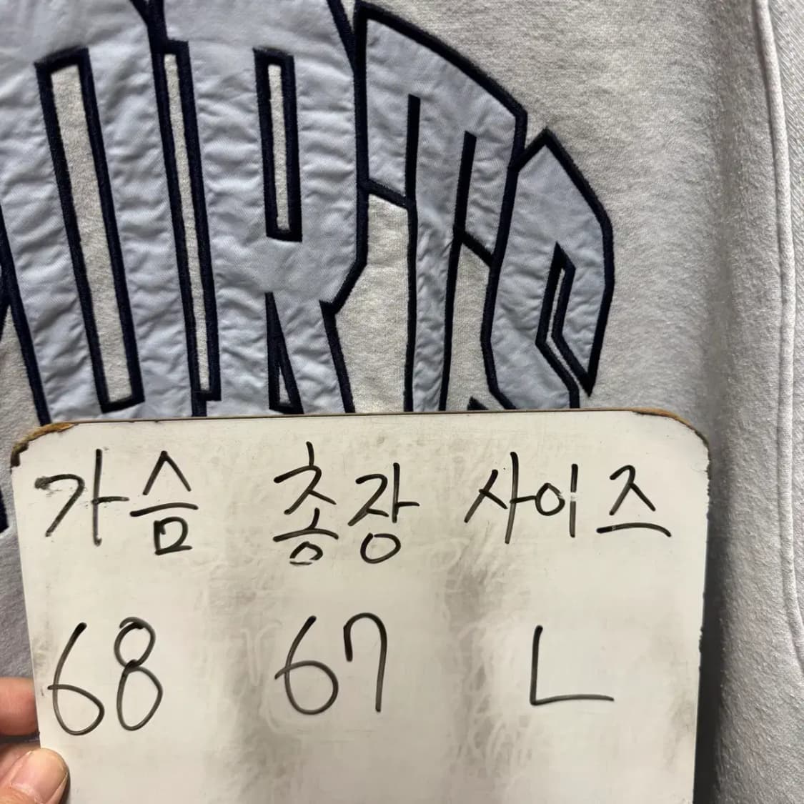 뉴발란스 아치로고 후드티 L 상품이미지2