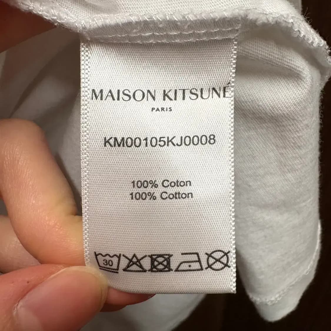 메종키츠네 라운드 반팔 S 상품이미지5