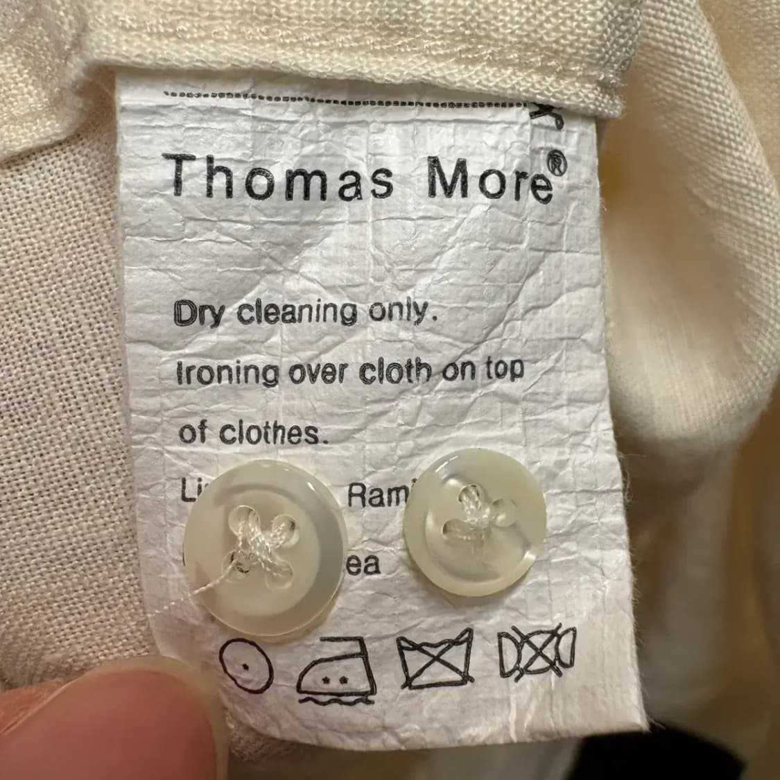 토마스모어 린넨 남방 M 상품이미지5