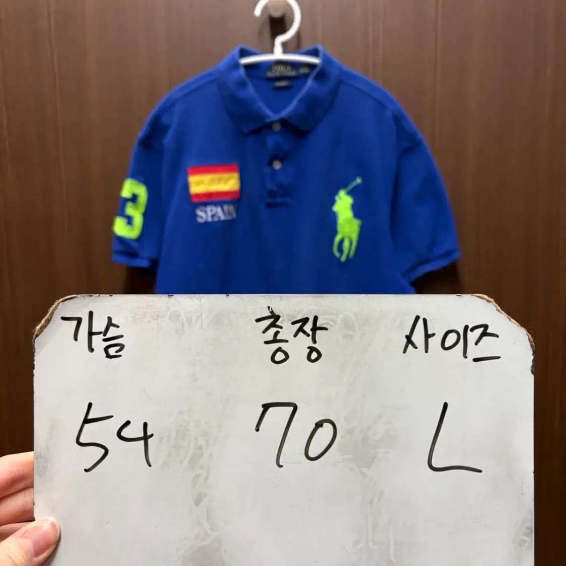 폴로 최신라벨 빅포니 반팔 카라티 L 상품이미지2