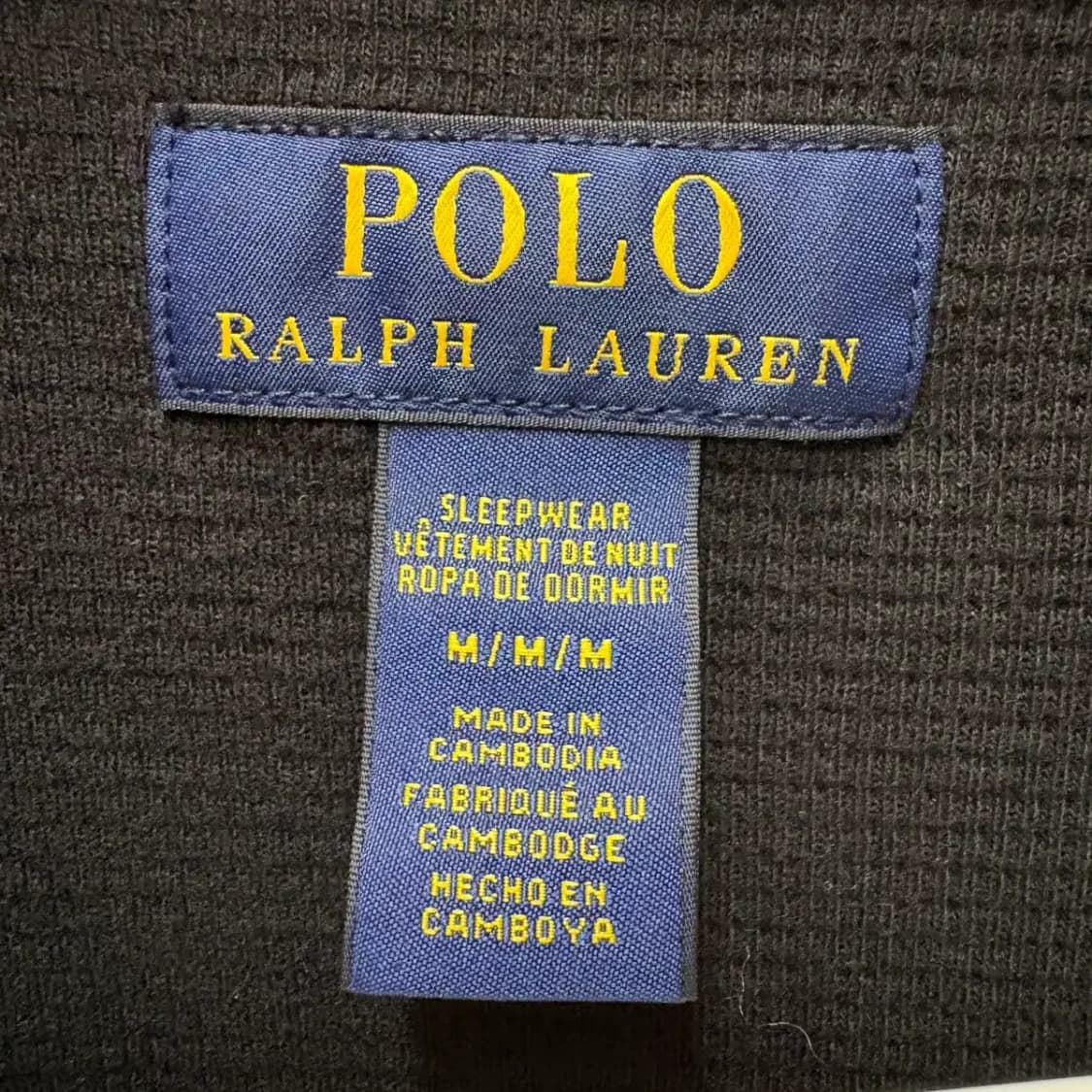 폴로 와플 긴팔 롱슬리브 M 상품이미지4