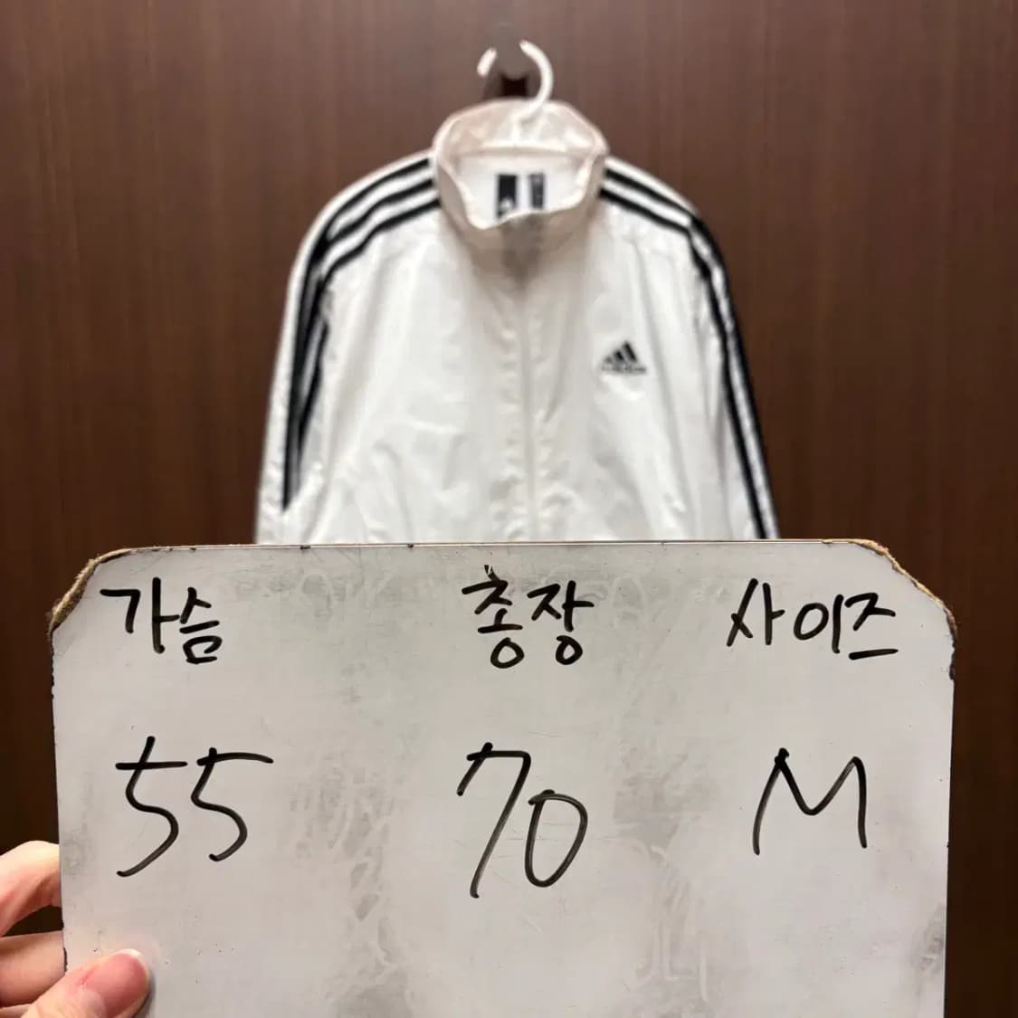 아디다스 우븐 삼선 윈드브레이커 바람막이 자켓 M 상품이미지2