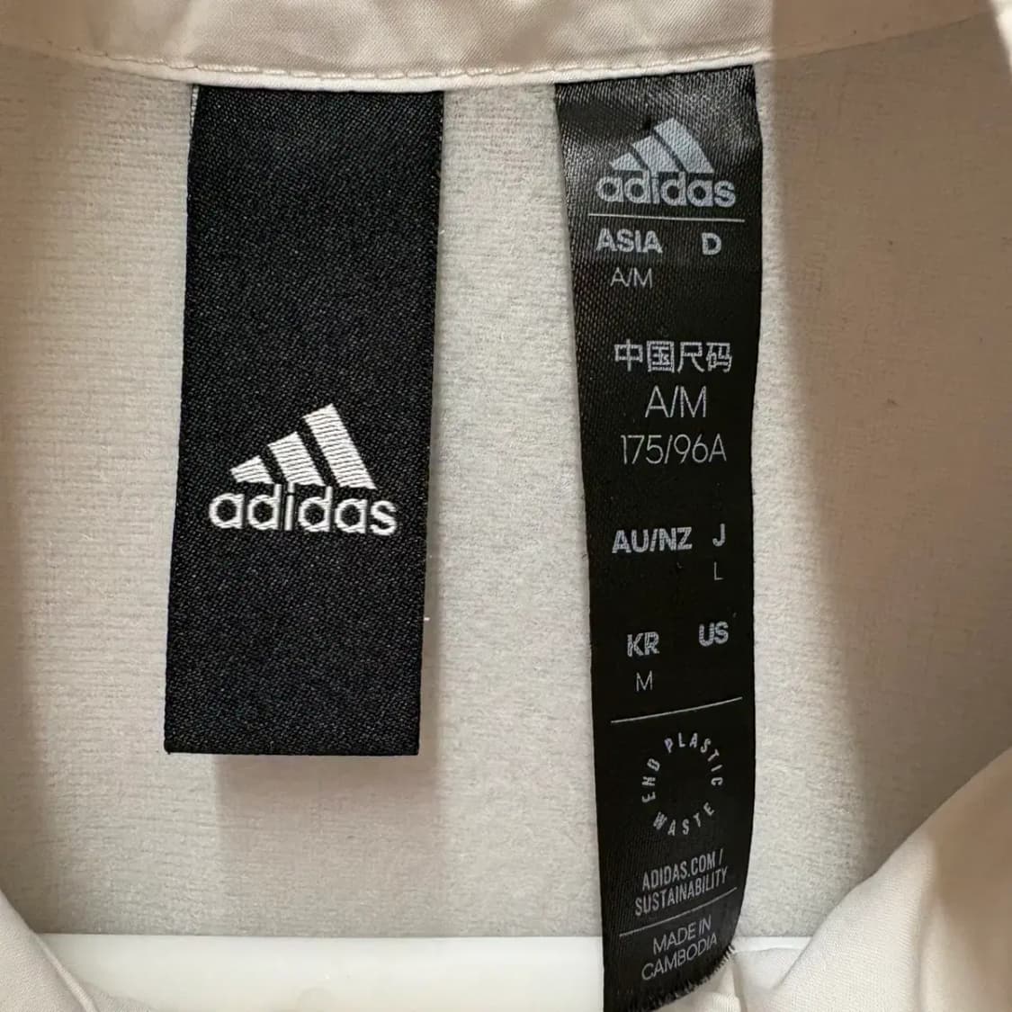 아디다스 우븐 삼선 윈드브레이커 바람막이 자켓 M 상품이미지3