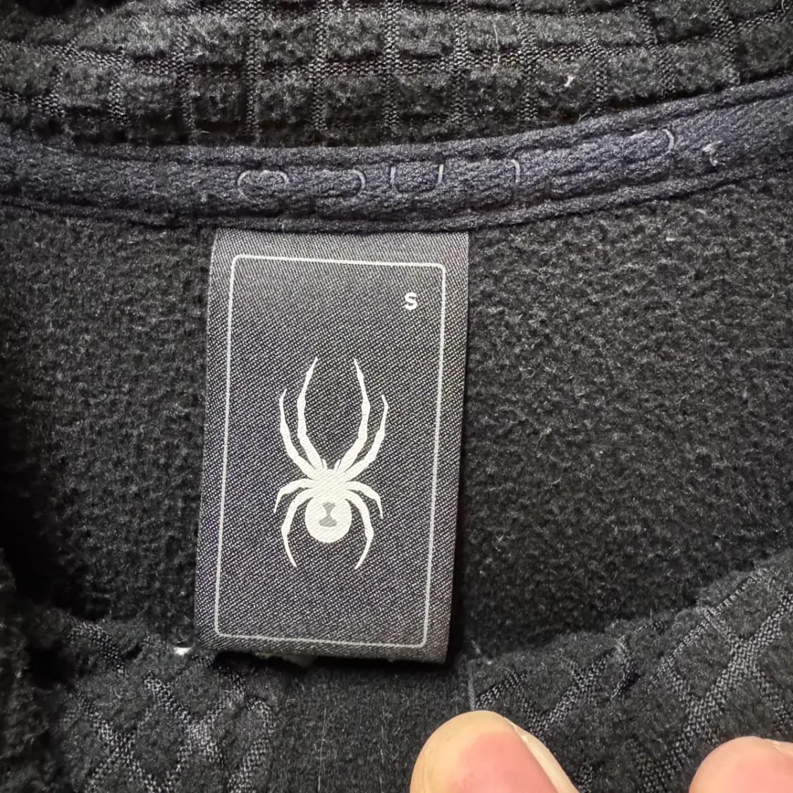 스파이더 뽀글이 후드집업 S (오버핏) 상품이미지3