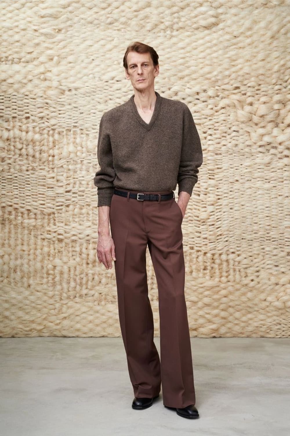 르메르 와이드 레그 진 브라운 46사이즈 상품이미지1